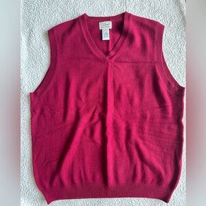 Men’s LL Bean sweater vest size M